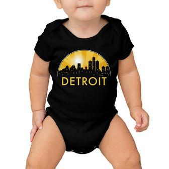 Detroit Record Logo Baby Onesie - Monsterry DE