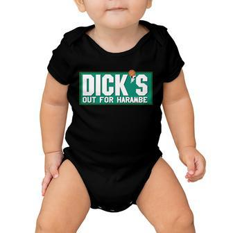 Dicks Out For Harambe Rip Rest In Peace Parody Tshirt Baby Onesie - Monsterry CA