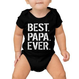 Distressed Best Papa Ever Fathers Day Tshirt Baby Onesie - Monsterry UK