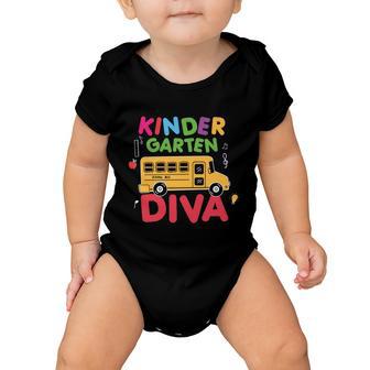 Diva Girls First Day Of Pre Kindergarten Graphic Baby Onesie - Monsterry CA