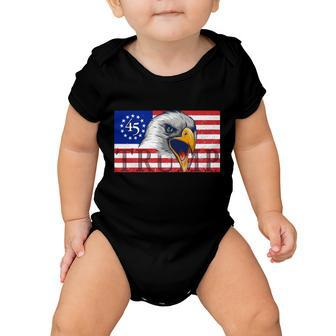 Donald Trump Eagle Betsy Ross Flag Tshirt Baby Onesie - Monsterry AU