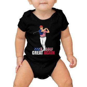 Donald Trump Funny Golf Gift Baby Onesie - Monsterry AU