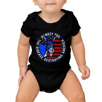 Donkey Pox The Disease Destroying America Anti Biden V3 Baby Onesie - Monsterry DE