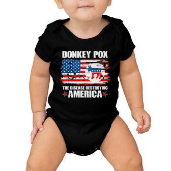 Donkey Pox The Disease Destroying America V2 Baby Onesie - Monsterry DE