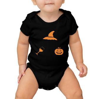 Drink Up Witches Witch Hat Pumpkin Halloween Quote Baby Onesie - Monsterry AU