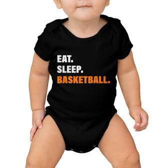 Eat Sleep Basketball V2 Baby Onesie - Monsterry AU
