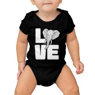 Elephant Love Gifts Cute Elephant Graphic Save Animal Lover Baby Onesie - Monsterry AU