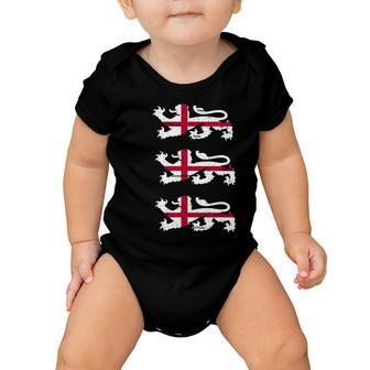 England Euro 21 English Lions Soccer Fan Flag Baby Onesie - Monsterry AU