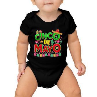 Festive Cinco De Mayo Baby Onesie - Monsterry