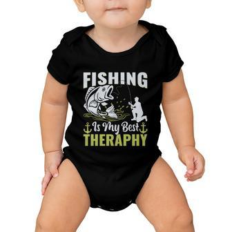 Fishing Is My Best Therapy Baby Onesie - Monsterry DE