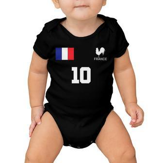 France Soccer Jersey Baby Onesie - Monsterry