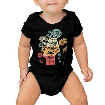 Freedoms Just Another Word For Nothing Left To Lose Baby Onesie - Thegiftio UK