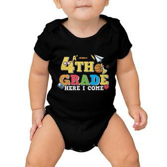 Funny 4Th Grade Here I Come Back To School Gift Baby Onesie - Monsterry DE