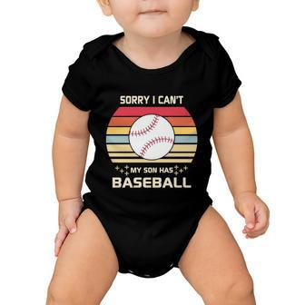 Funny Baseball Mom Funny Baseball Son Funny Baseball Quotes Retro Baseball Baby Onesie - Monsterry