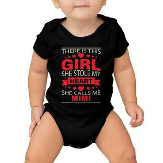 Funny Fathers Day For Mimi From Daughter Girl To Mimi Gift Baby Onesie - Monsterry