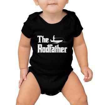 Funny Fishing For Fisherman Dad The Rodfather Baby Onesie - Monsterry UK