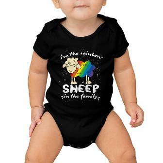 Funny Gay Pride Lgbt Gay Lesbian Im The Rainbow Sheep Gift Baby Onesie - Monsterry AU