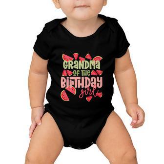 Funny Grandma Birthday One In A Melon Watermelon Baby Onesie - Monsterry UK