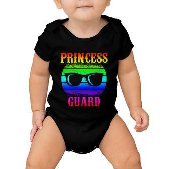 Funny Tee For Fathers Day Princess Guard Of Daughters Gift Baby Onesie - Monsterry