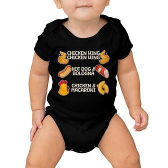 Funny Viral Chicken Wing Song Meme Baby Onesie - Monsterry
