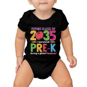 Future Class Of 2035 Prek Back To School First Day Of School Baby Onesie - Monsterry