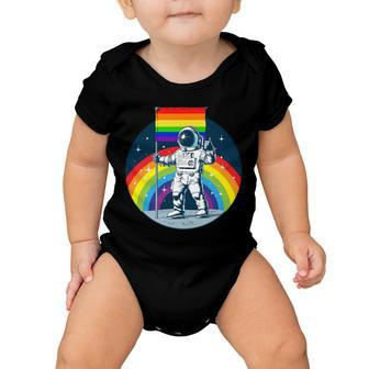 Gay Pride Astronaut Lgbt Moon Landing Baby Onesie - Monsterry AU