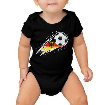 Germany Soccer Insignia Brush Strokes Baby Onesie - Monsterry AU