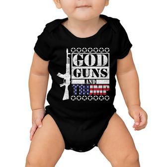 God Guns Trump Tshirt V2 Baby Onesie - Monsterry AU