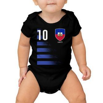 Haiti Football Soccer Futbol Jersey Tshirt Baby Onesie - Monsterry DE