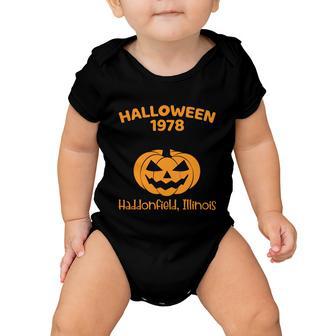 Halloween 1978 Haddonfield Illinois Halloween Quote Baby Onesie - Monsterry CA