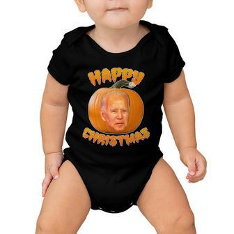 Happy Christmas Joe Biden Halloween Pro Trump Baby Onesie - Monsterry AU
