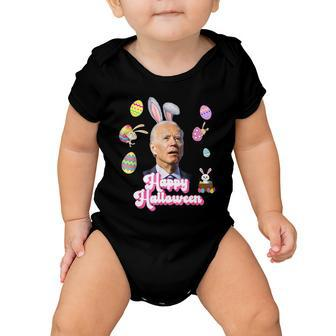 Happy Halloween Joe Biden Funny Easter Tshirt Baby Onesie - Monsterry AU