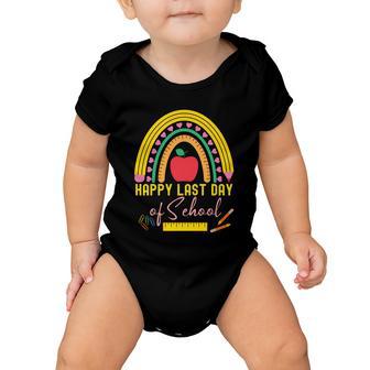 Happy Last Day Of School Teacher Student Graduation Rainbow Gift V2 Baby Onesie - Monsterry AU