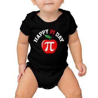 Happy Pi Day Teachers Apple Baby Onesie - Monsterry