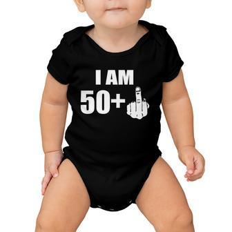 I Am 51 Middle Finger Funny 51St Birthday Baby Onesie - Monsterry AU