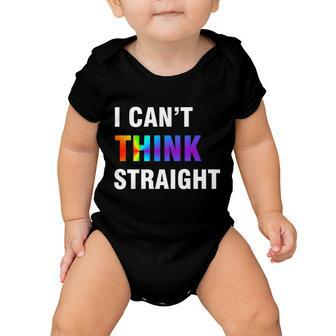 I Cant Think Straight Gay Pride Tshirt Baby Onesie - Monsterry UK