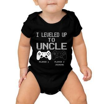 I Leveled Up To Uncle New Uncle Gaming Funny Tshirt Baby Onesie - Monsterry DE