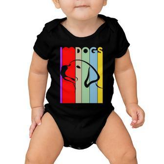 I Love Dogs Cute Dog Lovers Baby Onesie - Monsterry AU
