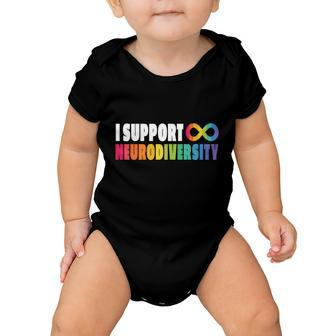 I Support Neurodiversity Baby Onesie - Monsterry UK