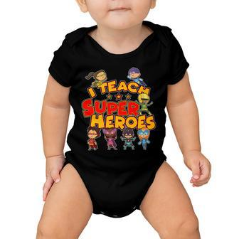 I Teach Superheroes Tshirt Baby Onesie - Monsterry UK