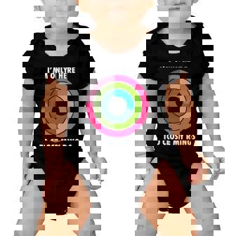 Im Only Here To Close My Rings Baby Onesie - Monsterry