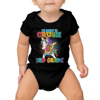 Im Ready To Crush 3Rd Grade Unicorn Back To School Baby Onesie - Monsterry