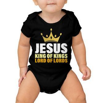 Jesus King Of Kings Lords Of Lords Baby Onesie - Monsterry UK