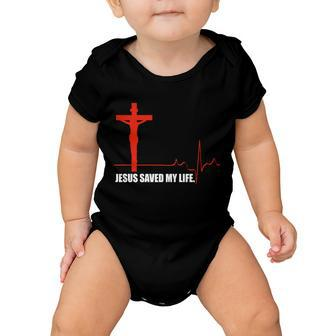 Jesus Saved My Life Tshirt Baby Onesie - Monsterry