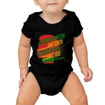 Juneteenth Emancipation Day Vintage Cool Melanin Black Pride Gift V2 Baby Onesie - Monsterry DE