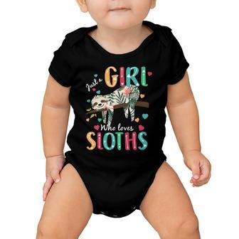 Just A Girl Who Loves Sloths Baby Onesie - Monsterry CA