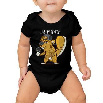 Justin Beaver Tshirt Baby Onesie - Monsterry UK