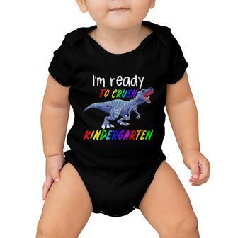 Kids 1St Day Of Kindergarten Trex Dinosaur Gift Kids Baby Onesie - Monsterry CA