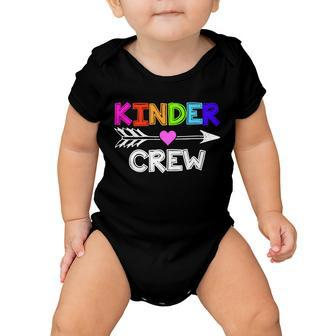 Kinder Crew Kindergarten Teacher Baby Onesie - Monsterry AU