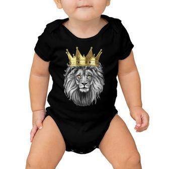 King Of Lions Tshirt Baby Onesie - Monsterry